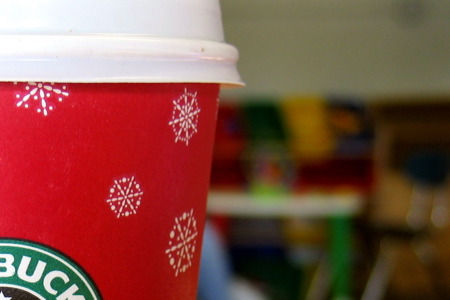 Starbucks red cups