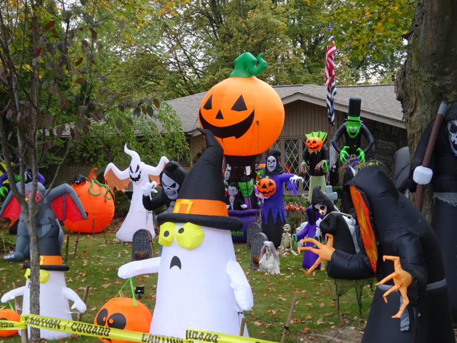 With Halloween coming up, many houses around South are decorated for the occasion.