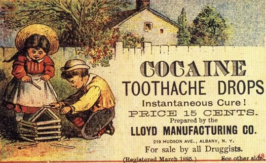 At one point, cocaine was thought of as a treatment for toothaches.