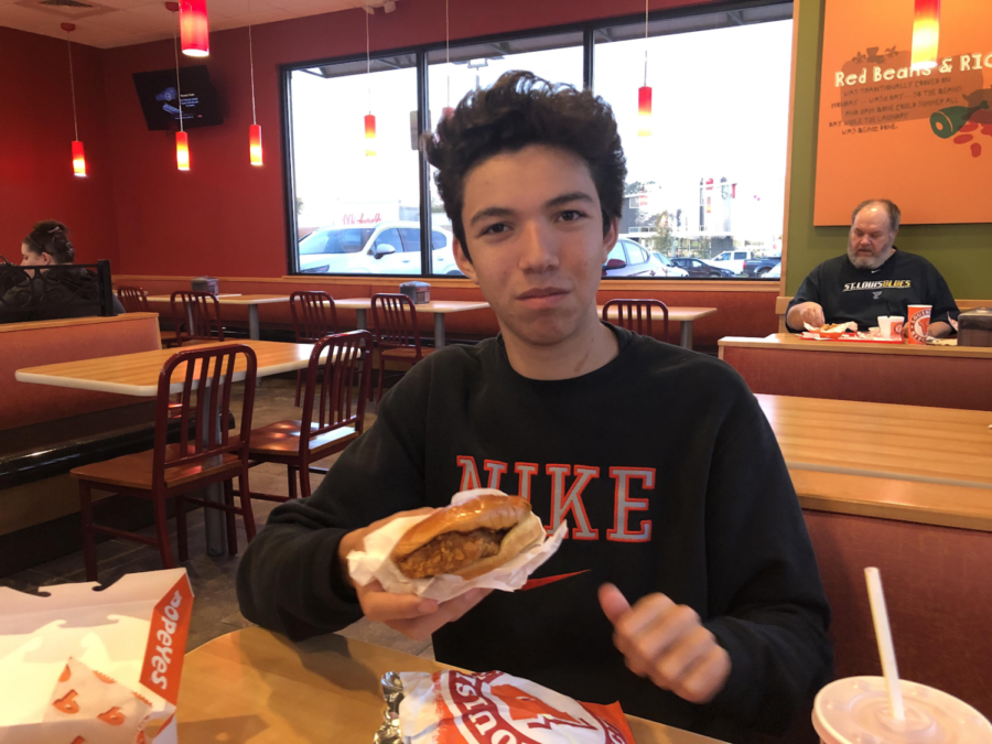 Entertainment writer Carson Plaster opens the infamous Popeyes spicy chicken sandwich.