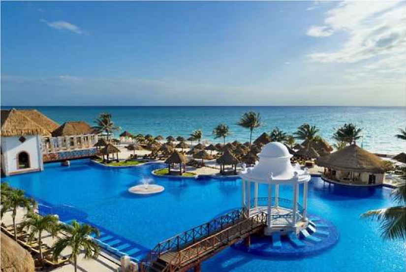 An arial shot of the Now Sapphire Riviera Cancun resort where some seniors will be traveling for spring break.