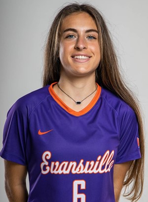 Marias media day picture for her freshman season at University of Evansville.