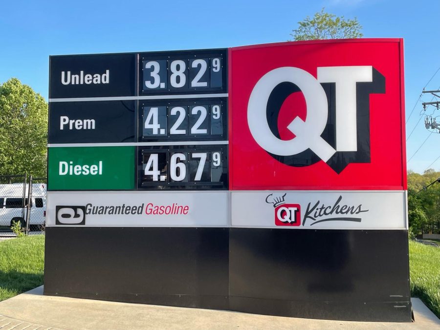 A+photo+from+May+1+shows+a+gallon+of+unleaded+gasoline+costing+%243.82+at+the+QT+on+the+corner+of+Big+Bend+Blvd+and+Sulphur+Springs+Rd.
