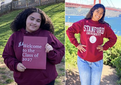2023 graduates Nell Williams (left) and Anushka Rawat (right).