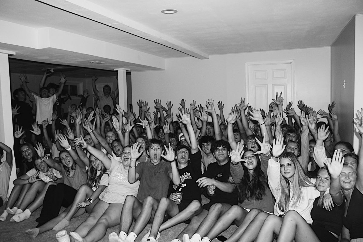 South High students celebrate during a recent YoungLife club meeting.