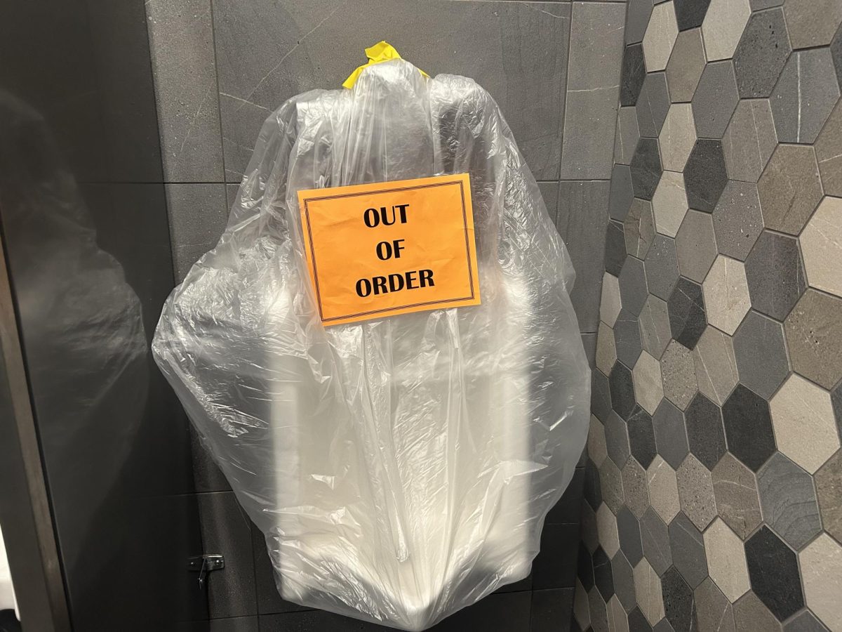 Another urinal in the Commons bathroom is out of order due to boys' behavior. The Commons bathroom was completely redone only 5 years ago. 