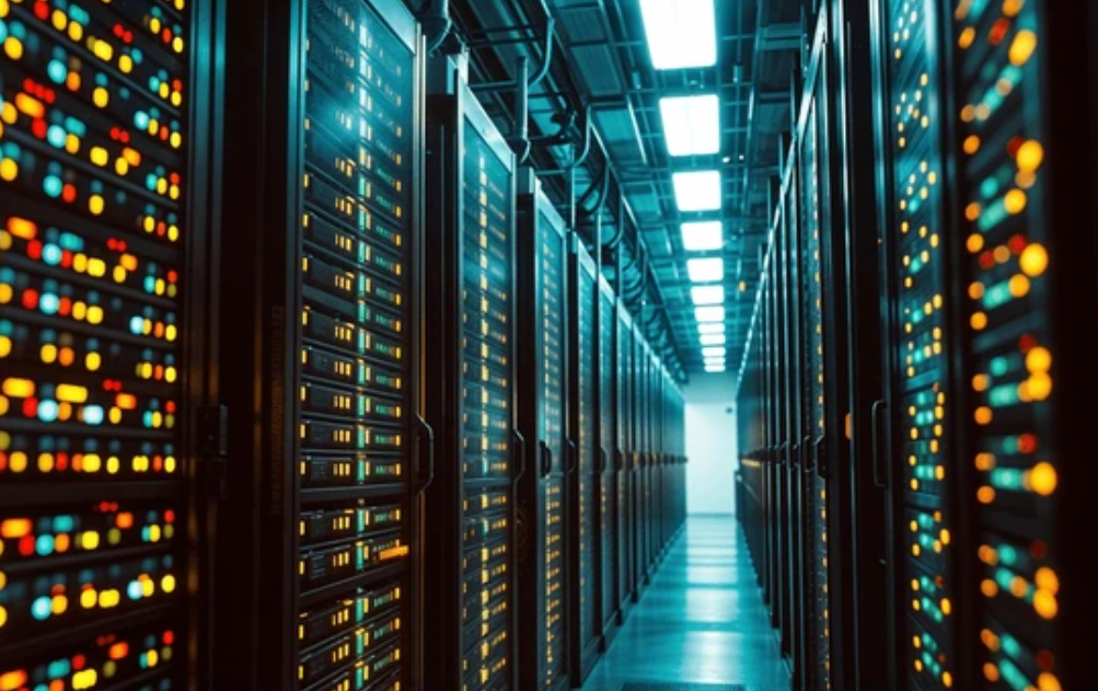 Photo of a data center