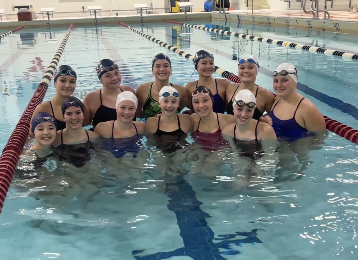 Parkway South girls swim and dive team